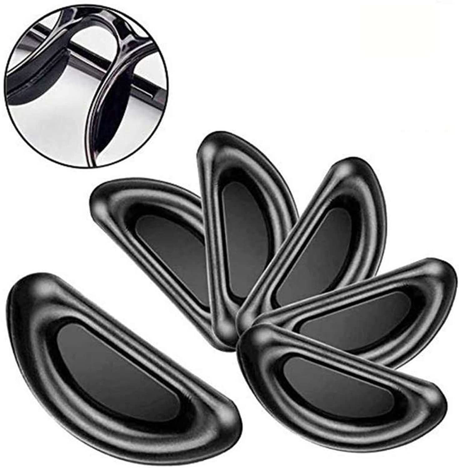 Adhesive Nose Pad, 10 Pairs Eyeglass Nose Pads Stick On Silicone Anti-Slip for view 5