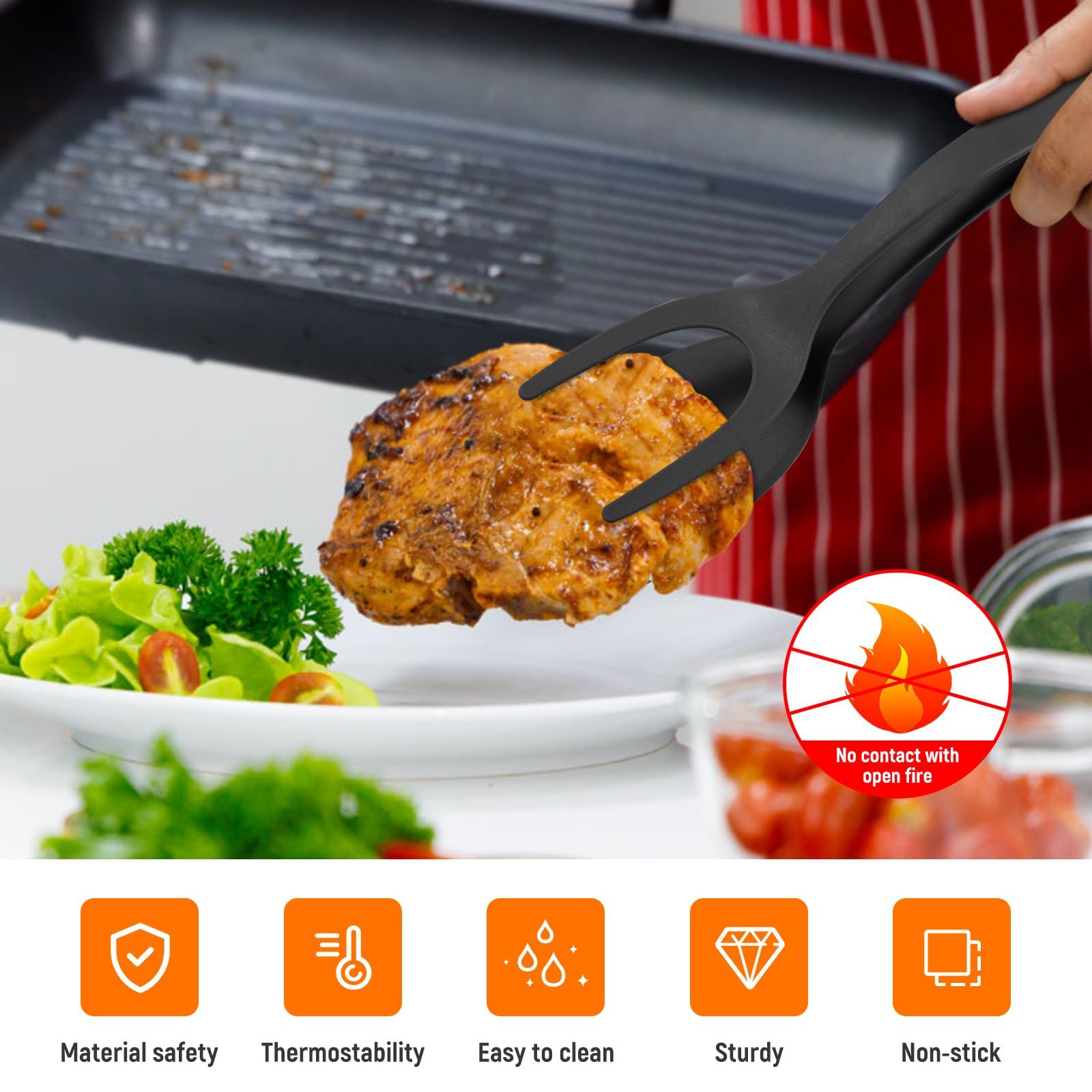 2PCS， Egg Flipper Spatula view 5