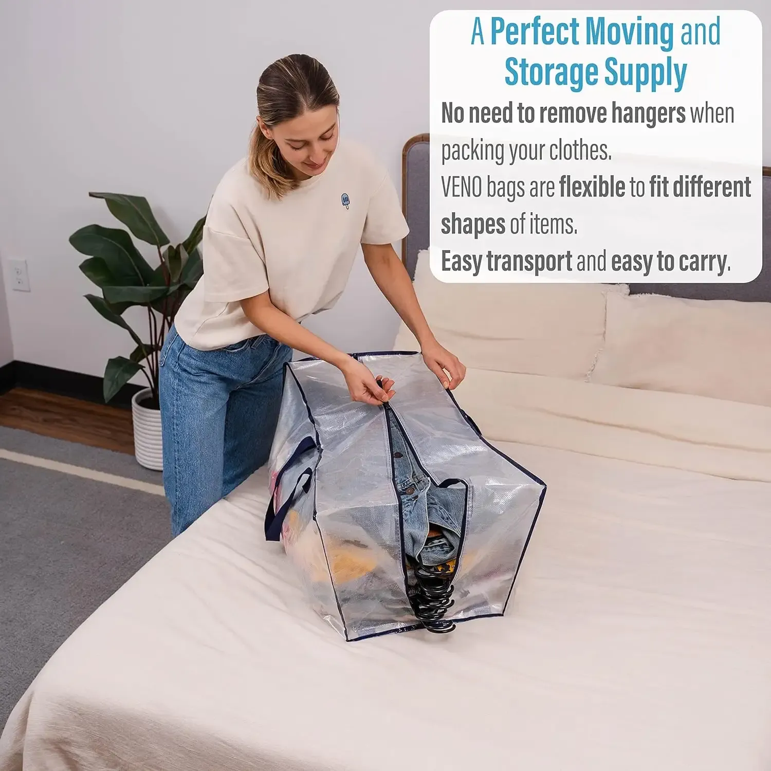 Moving Bags w/Backpack Straps view 3