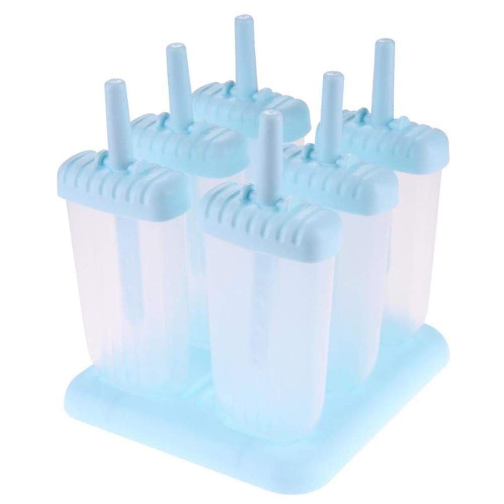 Popsicle Molds 6 Pieces Ice Pop Makers Reusable Ice Cream Mold Homemade DIY