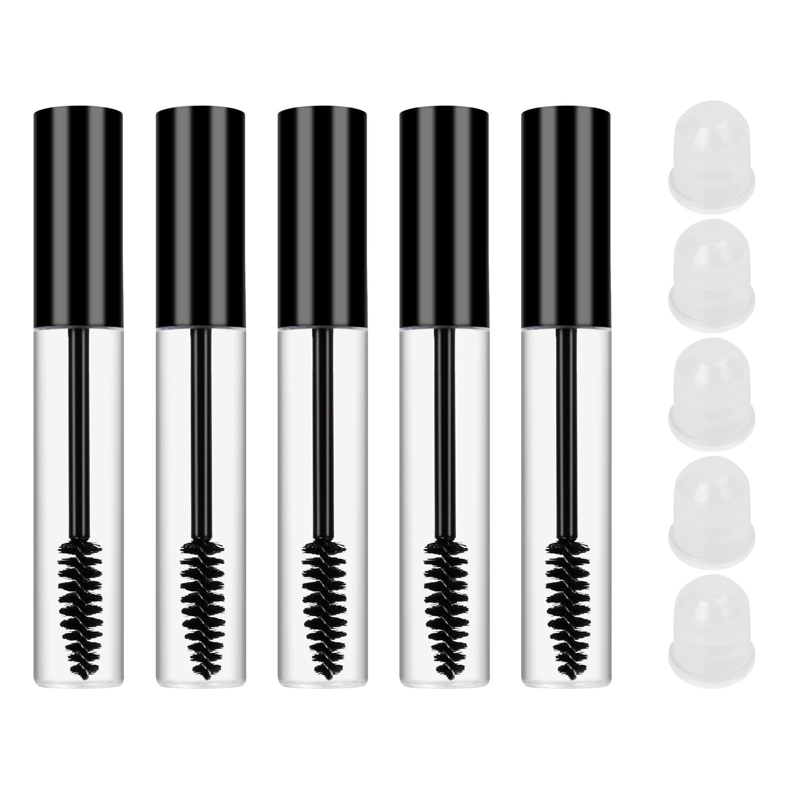5Pcs Empty Mascara Tube,10ml Reusable Empty Mascara Tubes Set, Refillable — image 1