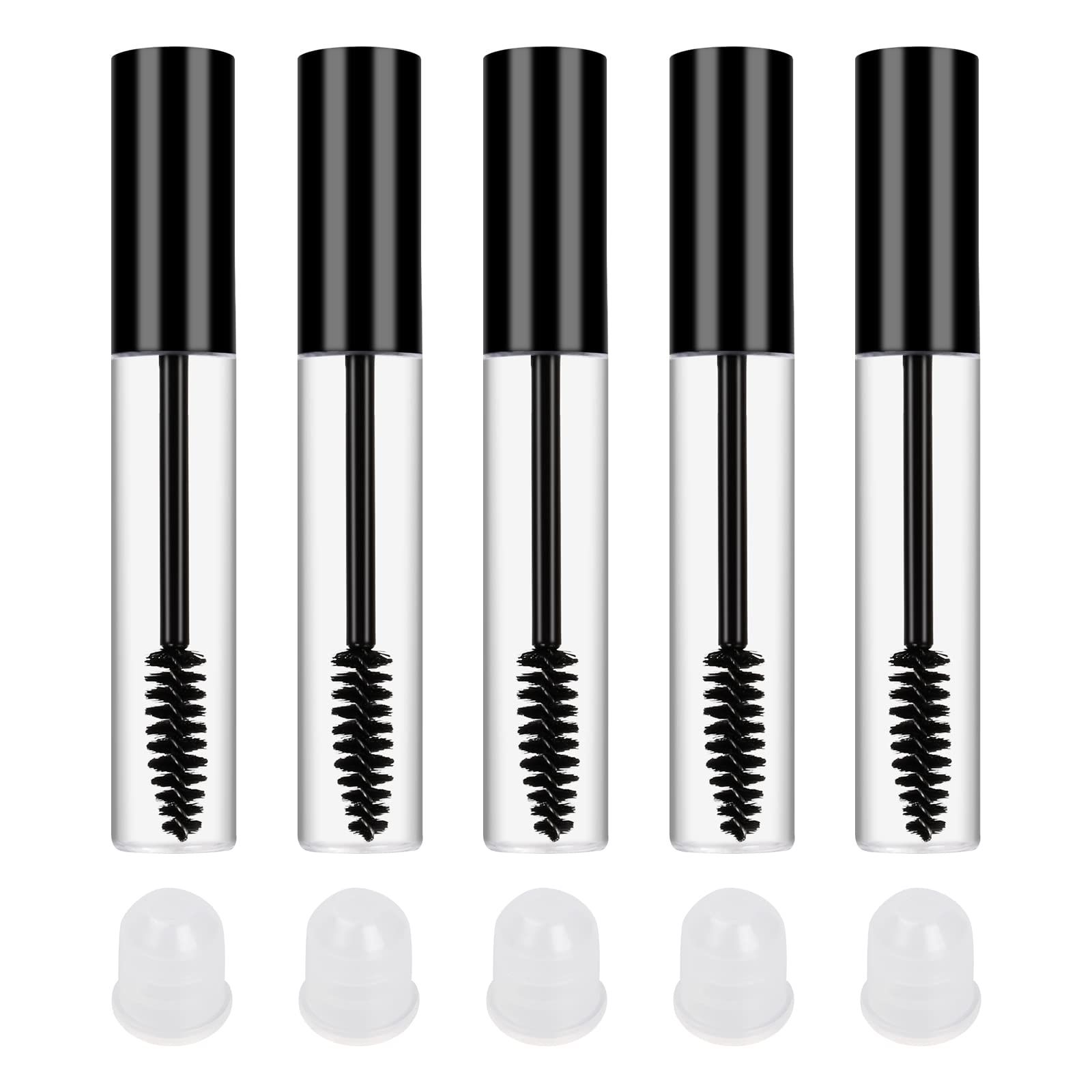 5Pcs Empty Mascara Tube,10ml Reusable Empty Mascara Tubes Set, Refillable view 2
