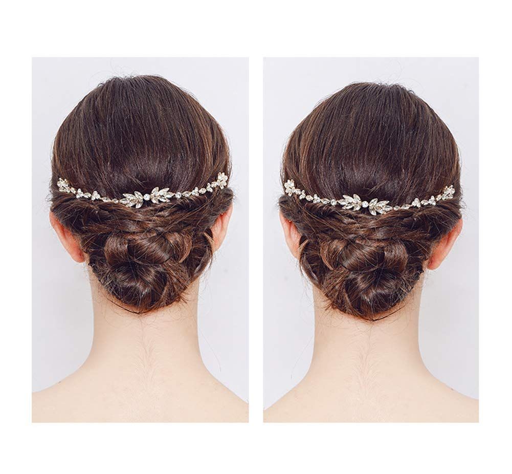 1 Pack Exquisite Crystal Flower Wedding Dress Hair Comb Hair Accessories view 4