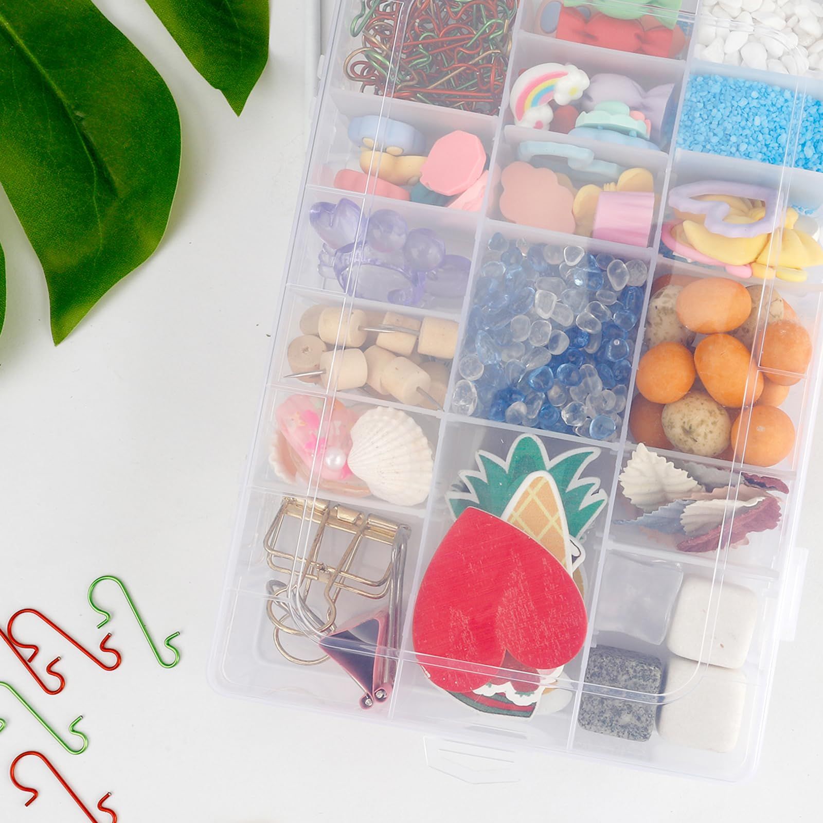 36 Grids Bead Organizer Box Tackle Box Organizers and Storage Rock Collection view 5