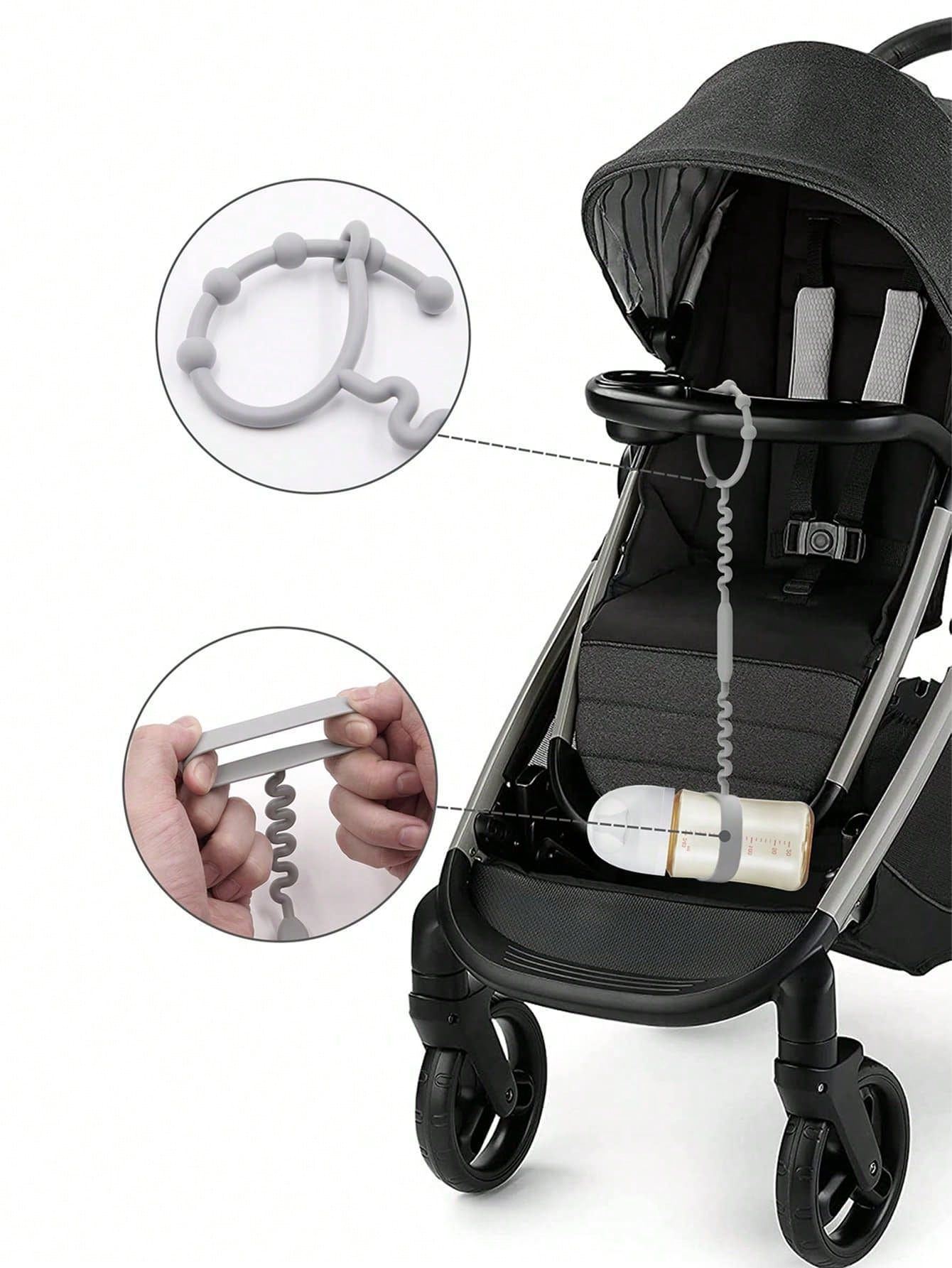 3Pcs Silicone Anti Drop Rope For Baby Bottles Water Bottles and Toys It Is view 2