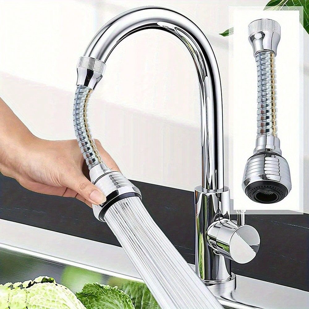 360 Degree Faucet Anti Splash Head Kitchen Water Saver Universal Rotating — image 1