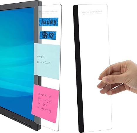 Office Desk Accessories 2pcs Computer Monitor Memo Board Message Board — image 1