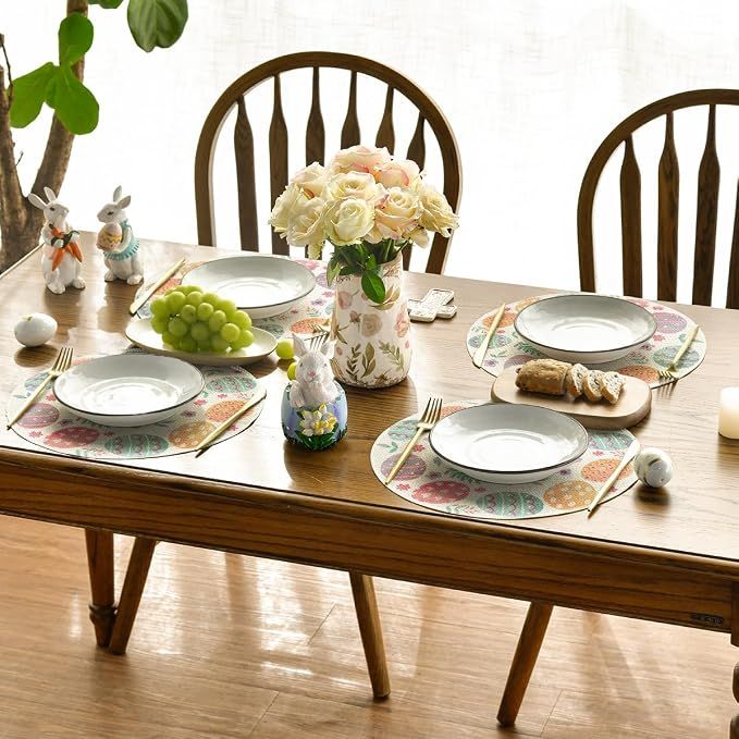 Easter Round Placemats Set of 4 view 4