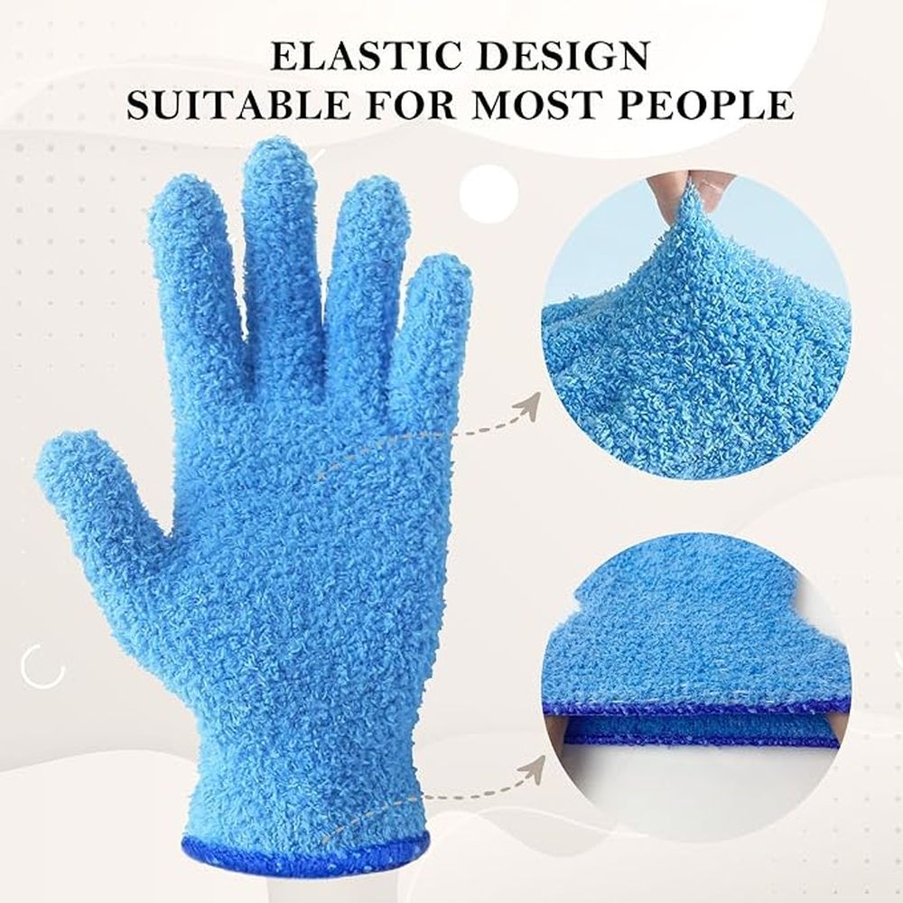 Microfiber Plant Dusting Gloves Reusable Leaf Cleaning Glove for Houseplants view 3
