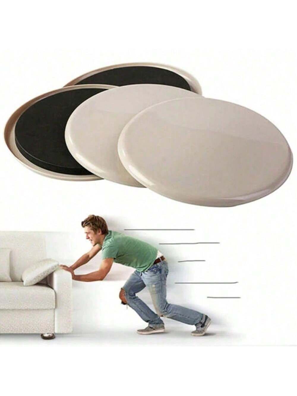 8Pcs Furniture Sliders – 3.5 Inch Heavy Duty Moving Pads — image 1