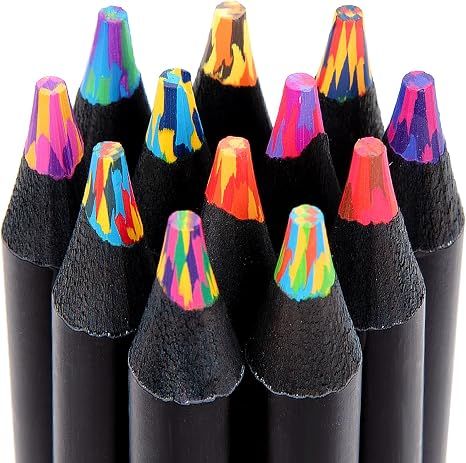 Easter Basket Stuffers, Art Supplies, 12 Rainbow Colored Pencils, Easter
