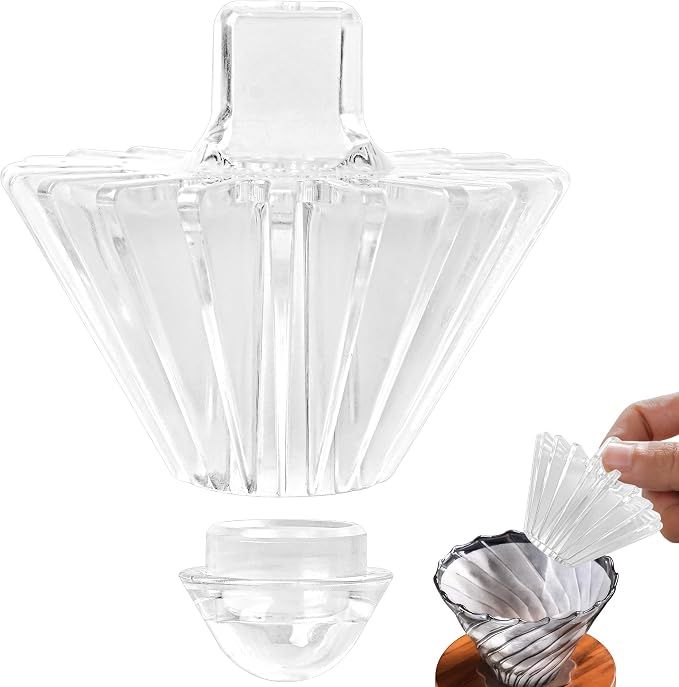 2-in-1 Convertible Style Coffee Filter Shape Fixed Tool For V60 & Basket Pour — image 1