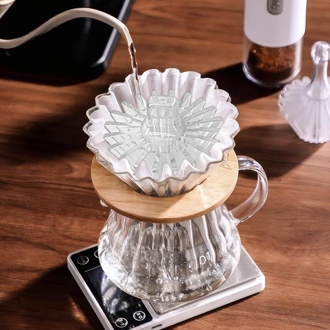 2-in-1 Convertible Style Coffee Filter Shape Fixed Tool For V60 & Basket Pour view 4