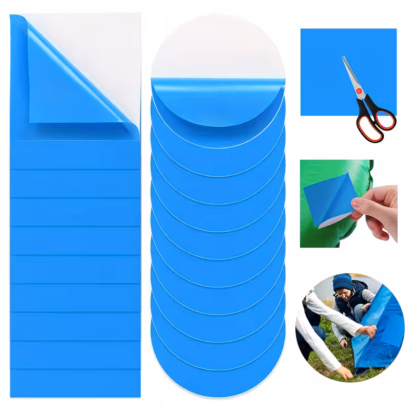 20 Pieces Pool Liner Repair Patch Self-Adhesive PVC Patch Repair Kit Vinyl — image 1