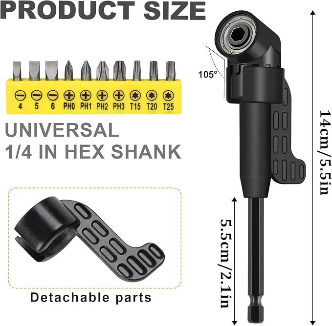 17Pcs Flexible Drill Bit Extension Set view 2