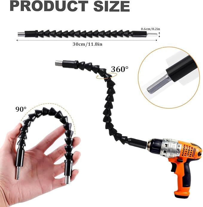 17Pcs Flexible Drill Bit Extension Set view 3