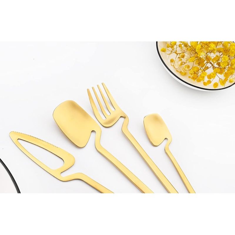 4-Pieces Hangable & Cute Stainless Steel Flatware Set view 4
