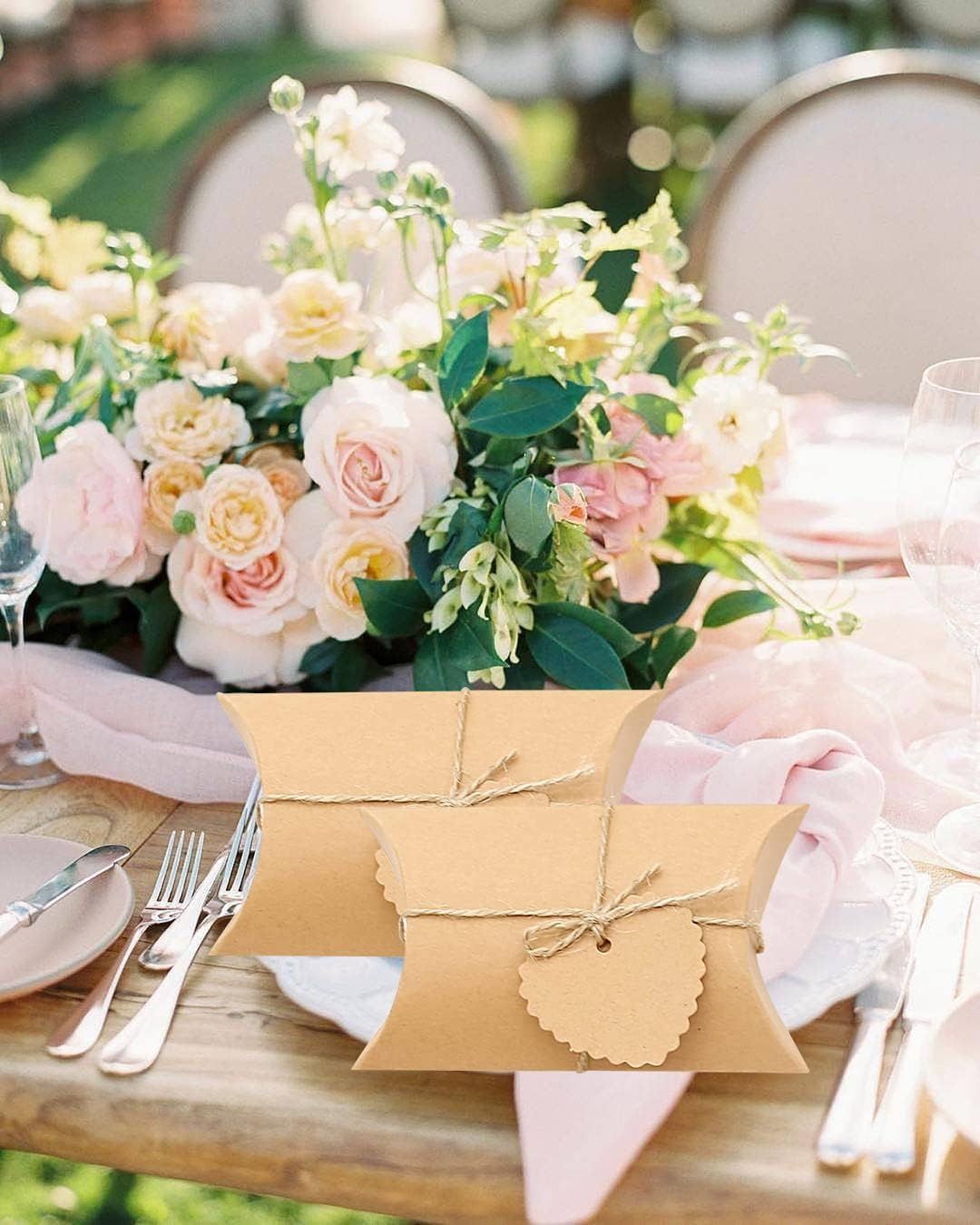 Kraft Paper Pillow Candy Box view 3