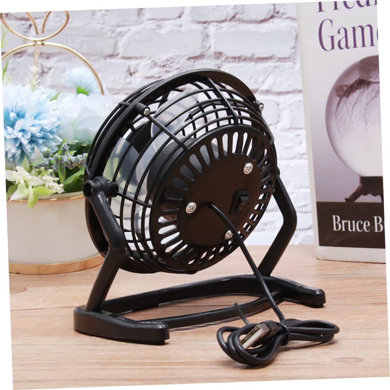 Rechargeable Batteries Small Exhaust Fan Desk Fans Small Quiet Electric Plug — image 1