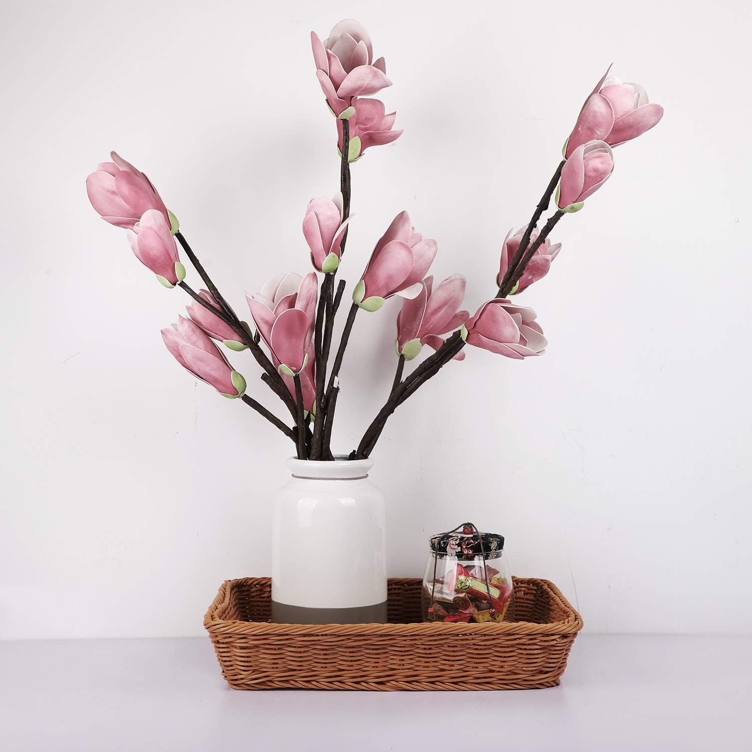 2 Pack Imitation Rattan Woven Bread Baskets view 4