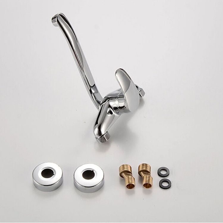 1PC Water Tap Wall-Mounted Length Socket Rotating Hot and Cold Kitchen Sink view 3
