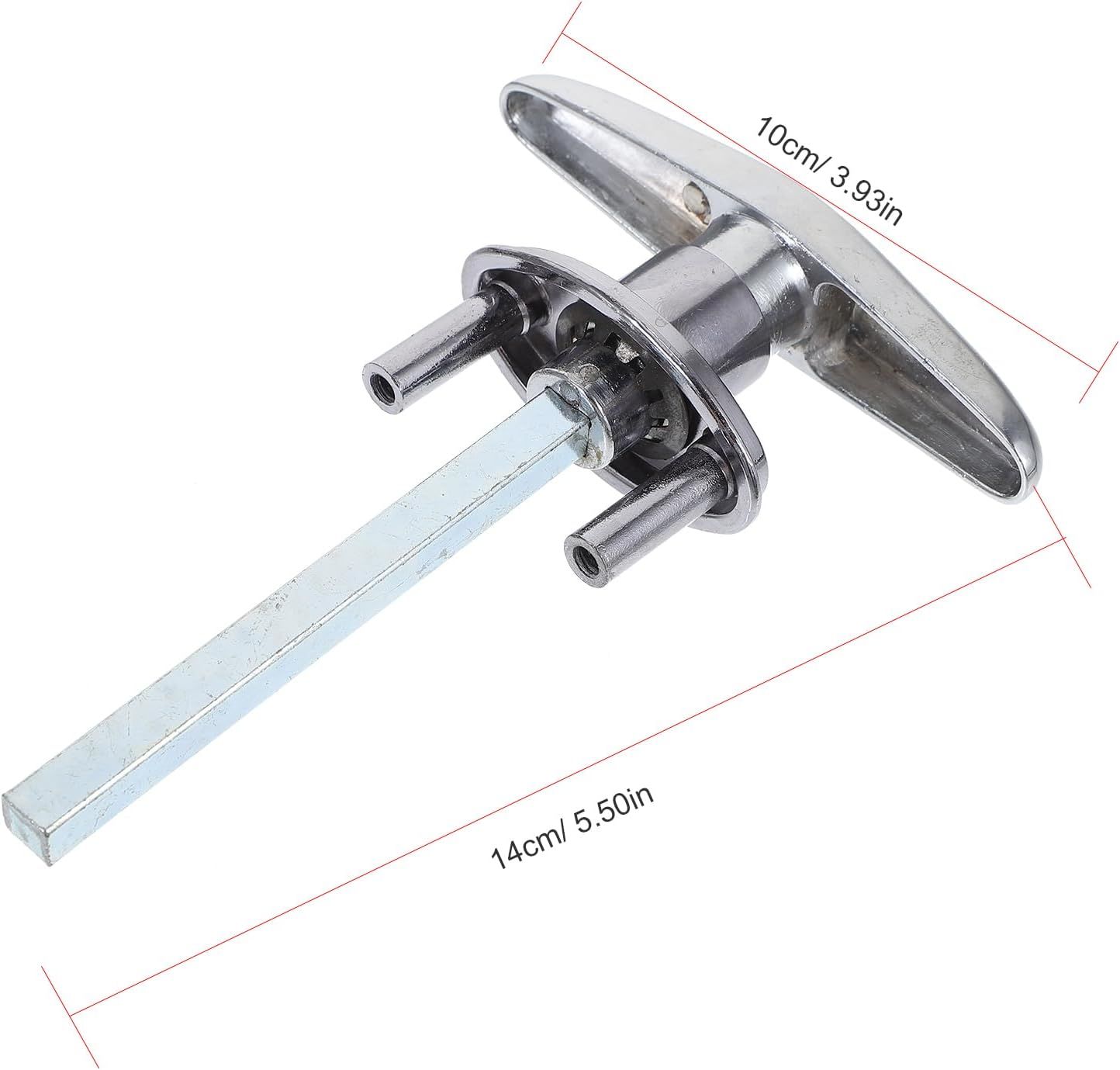 Garage Door Handle, Metal Locking T-Handle Barn Door Handles with Keys — image 1