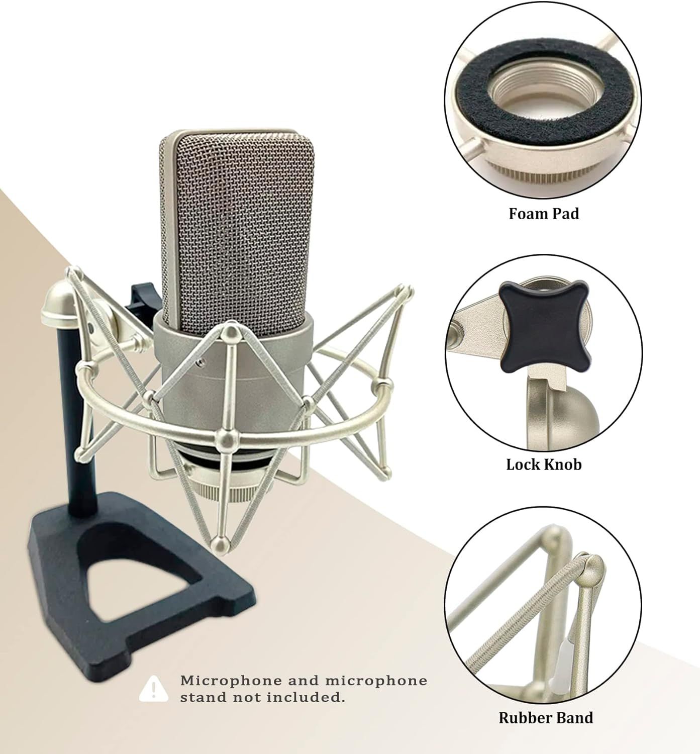 103 Shock Mount - Microphone Mount Compatible for 103 M147 Condenser Mic by