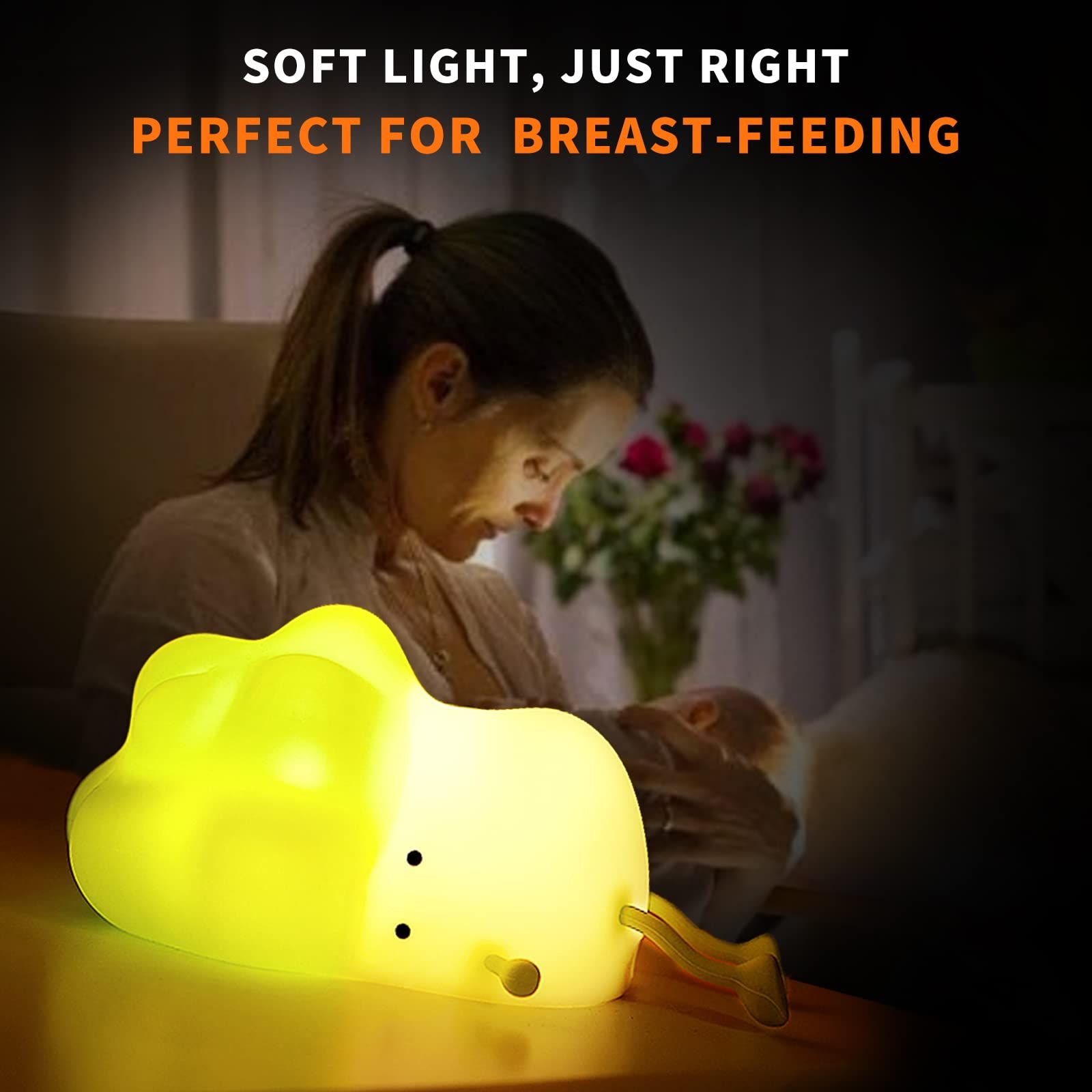 Kids Night Light, Green Broccoli Cute Night Light for Kids, Premium Silicone view 2