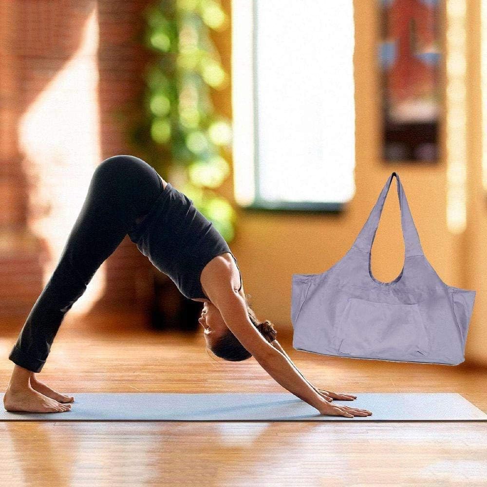 Yoga Mat Bag, Large Yoga Mat Tote Sling Carrier with Strap and Side Pocket — image 1