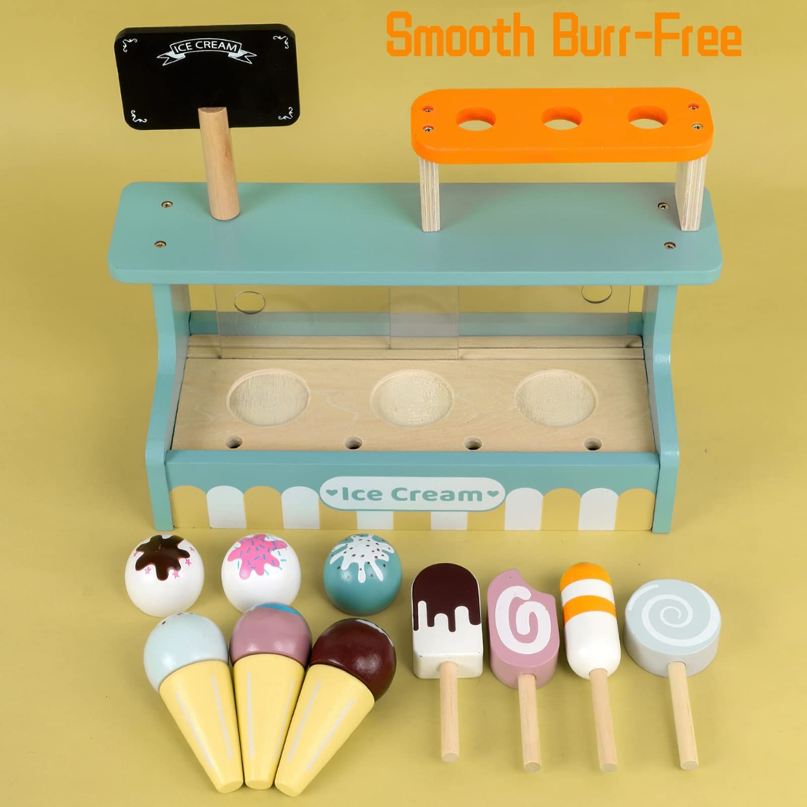 Wooden Ice Cream Toy Play Set
