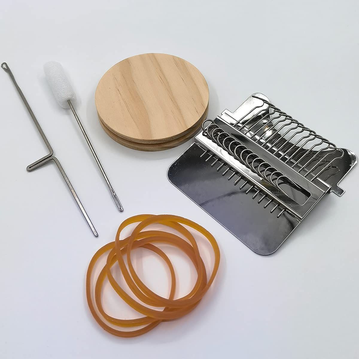Small Weaving Loom, Wooden Darning Loom Type Weave Tool, for Mending Jeans and view 3