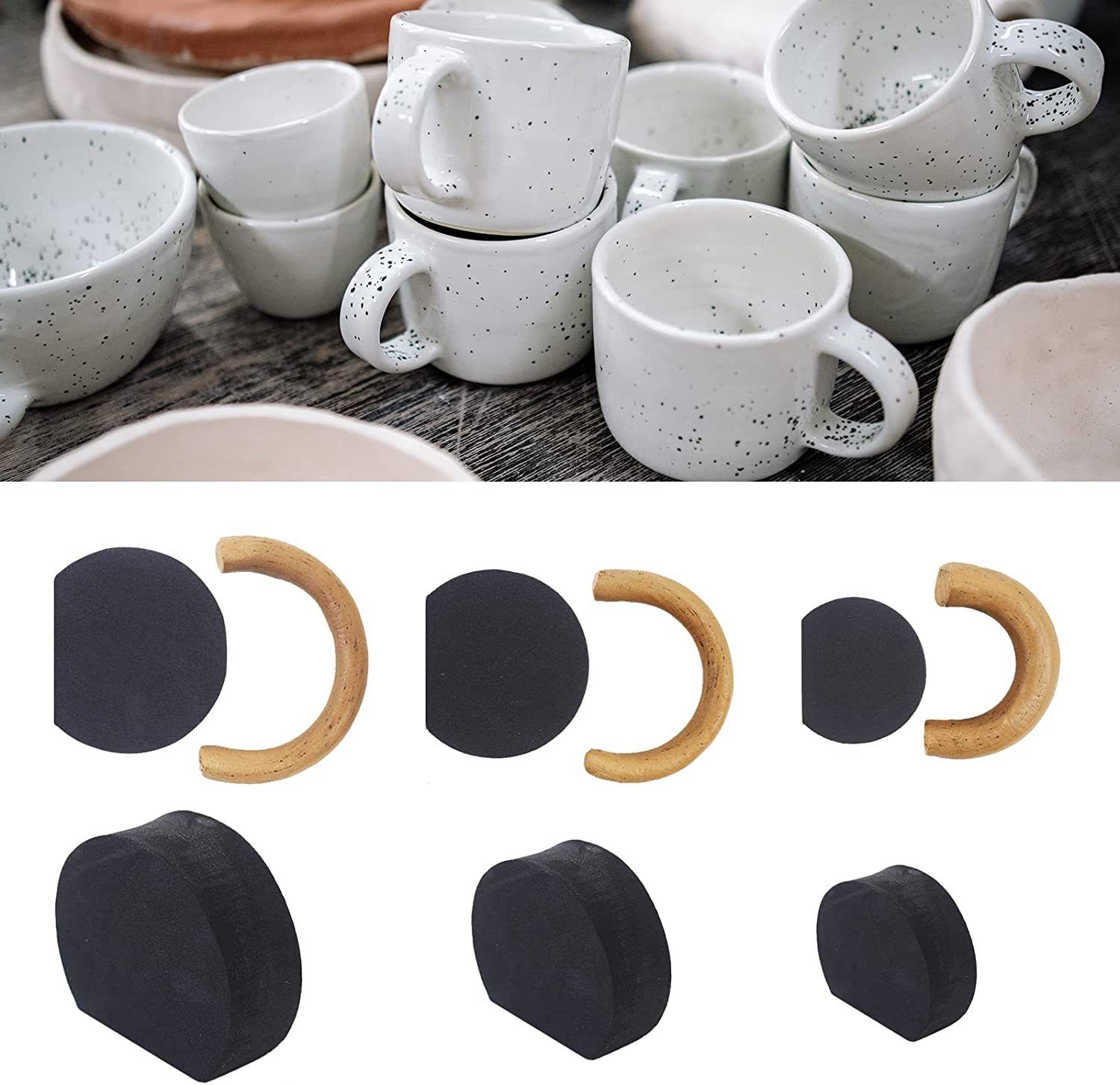 12 Pieces Mug Handle Making Tool for Pottery view 4