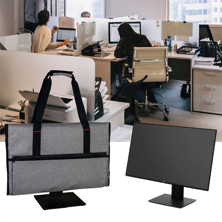 Desktop Computer Monitor Portable Carrying Case Padded Travel Bag for view 2