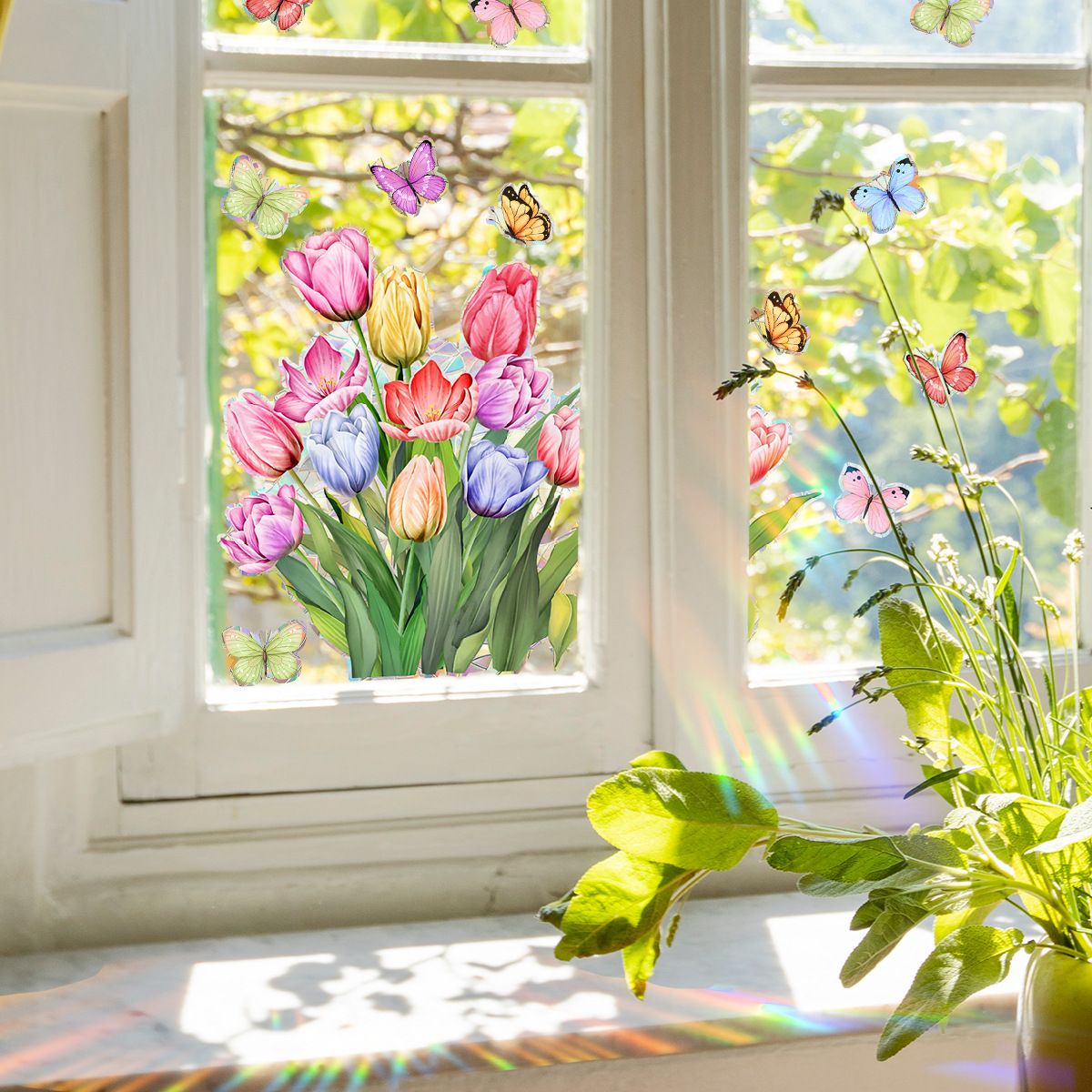 Spring Summer Window Cling Sticker view 2