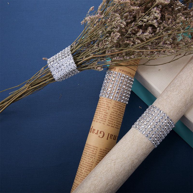 20 pcs Napkin Rings,Bling Napkin Rings Buckles for Table view 4