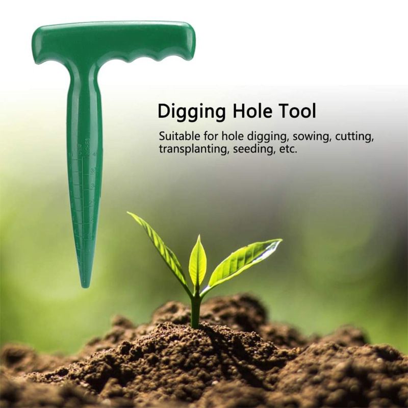 Teensery Plastic Garden Hole Punch Planting Weeding Transplanting Seedling — image 1
