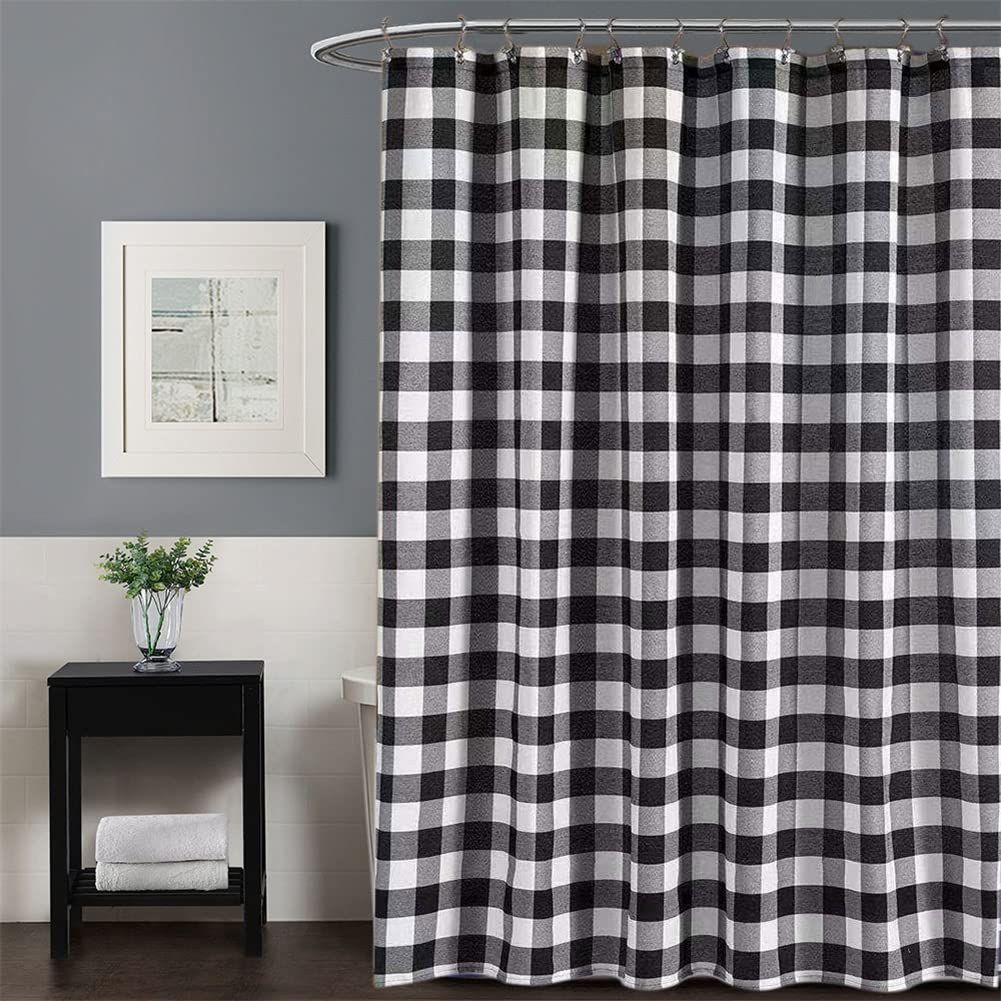 72 x 72 Inch Buffalo Check Shower Curtain view 2