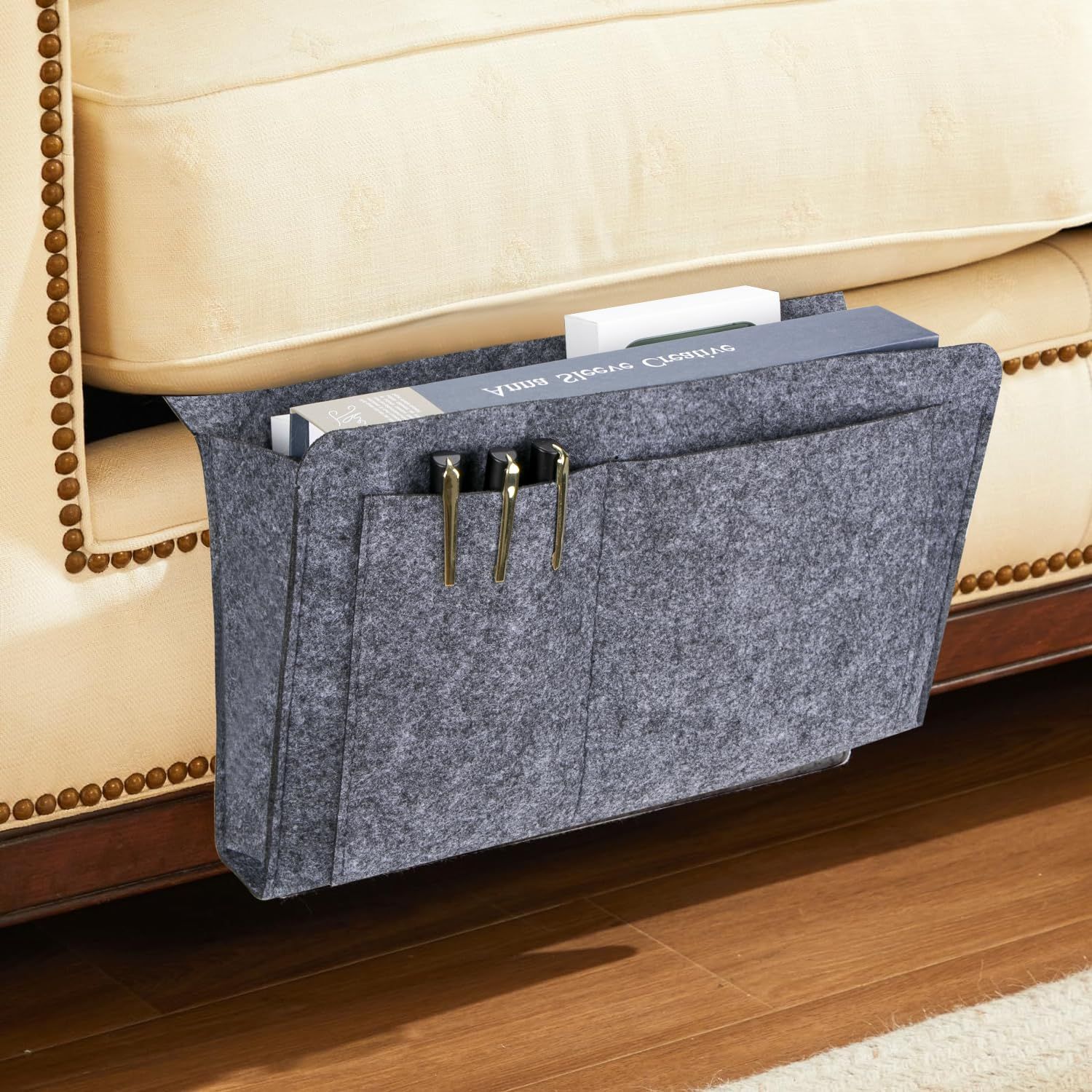 Bedside Storage Organizer Bedside Storage Organizer Non Slip Sofa Armchair view 3