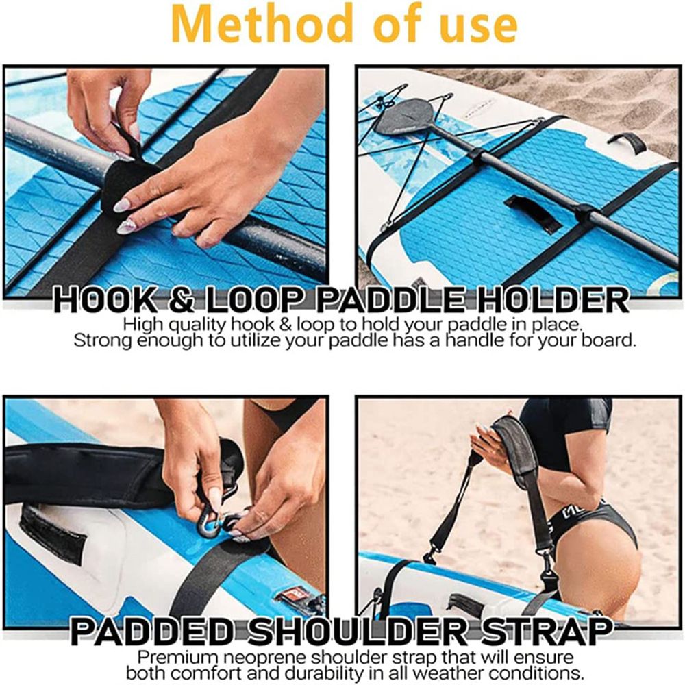 Kayak Carrying Strap, Adjustable Paddle Board Carry Sling, Non-Slip view 5