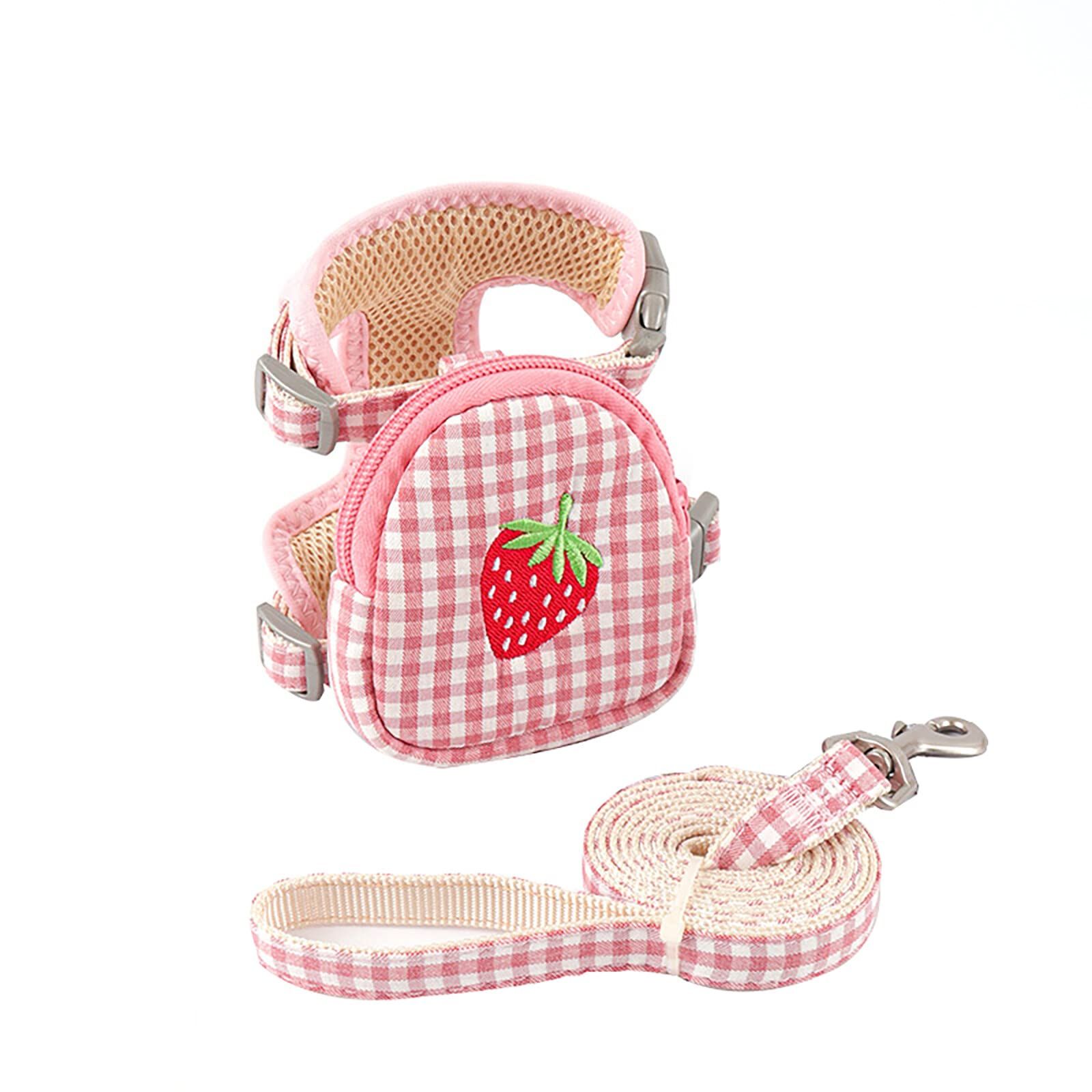 Pet Backpack Harness with Leash for Cat Small Dog Self Mini Carrier Back Pack — image 1