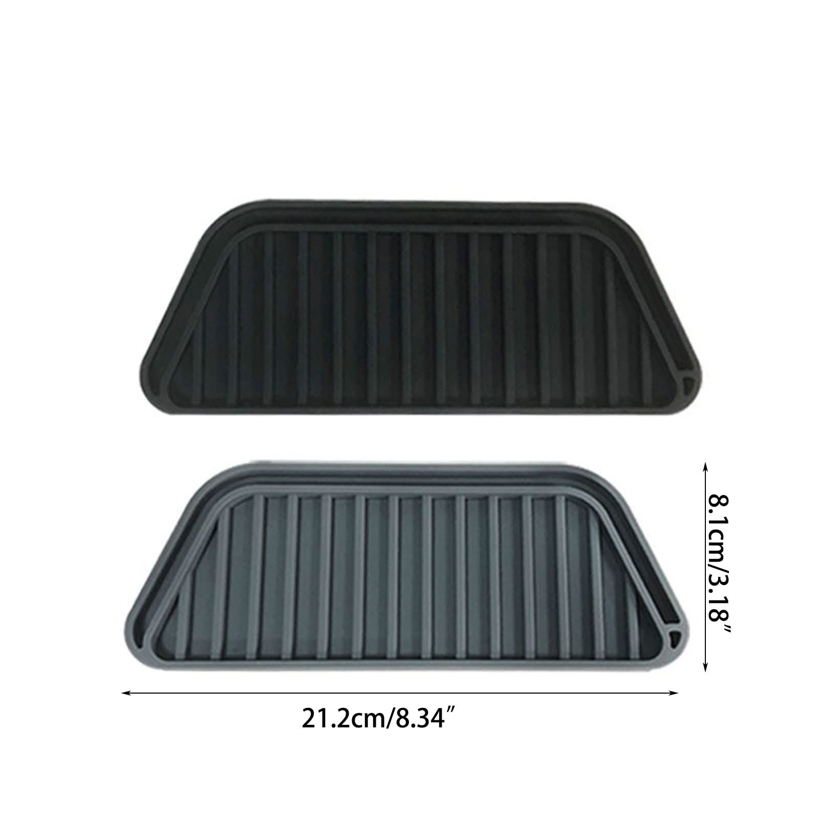 2pcs Refrigerator Drip Tray Silicone Refrigerator Drip Catcher Cuttable view 2