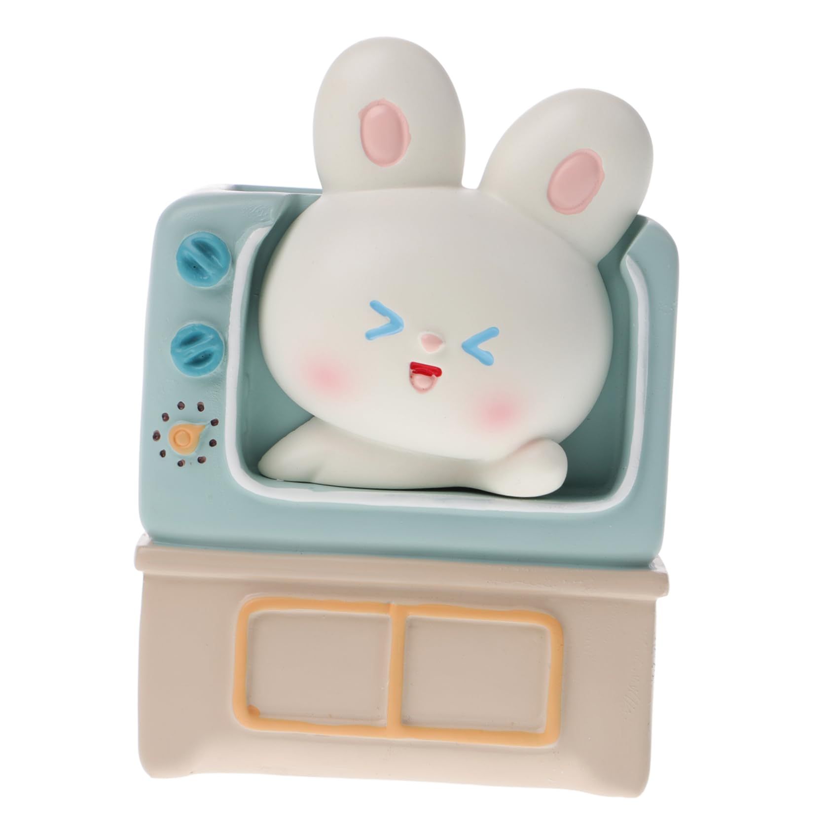 Rabbit Pillow Pen Holder Desk Decorations for Office Mini Decor Kids Decor