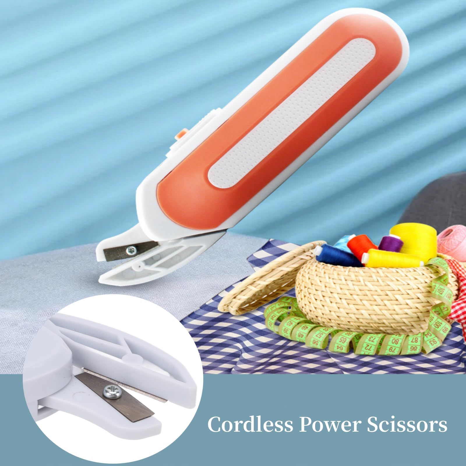 Cordless Power Scissors, Electric Fabric Sewing Scissors Rechargeable Shears view 4