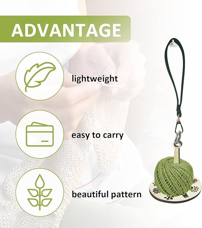 Portable Wrist Yarn Holder Set - Ultimate Yarn Organizer with Wrist Strap & view 5