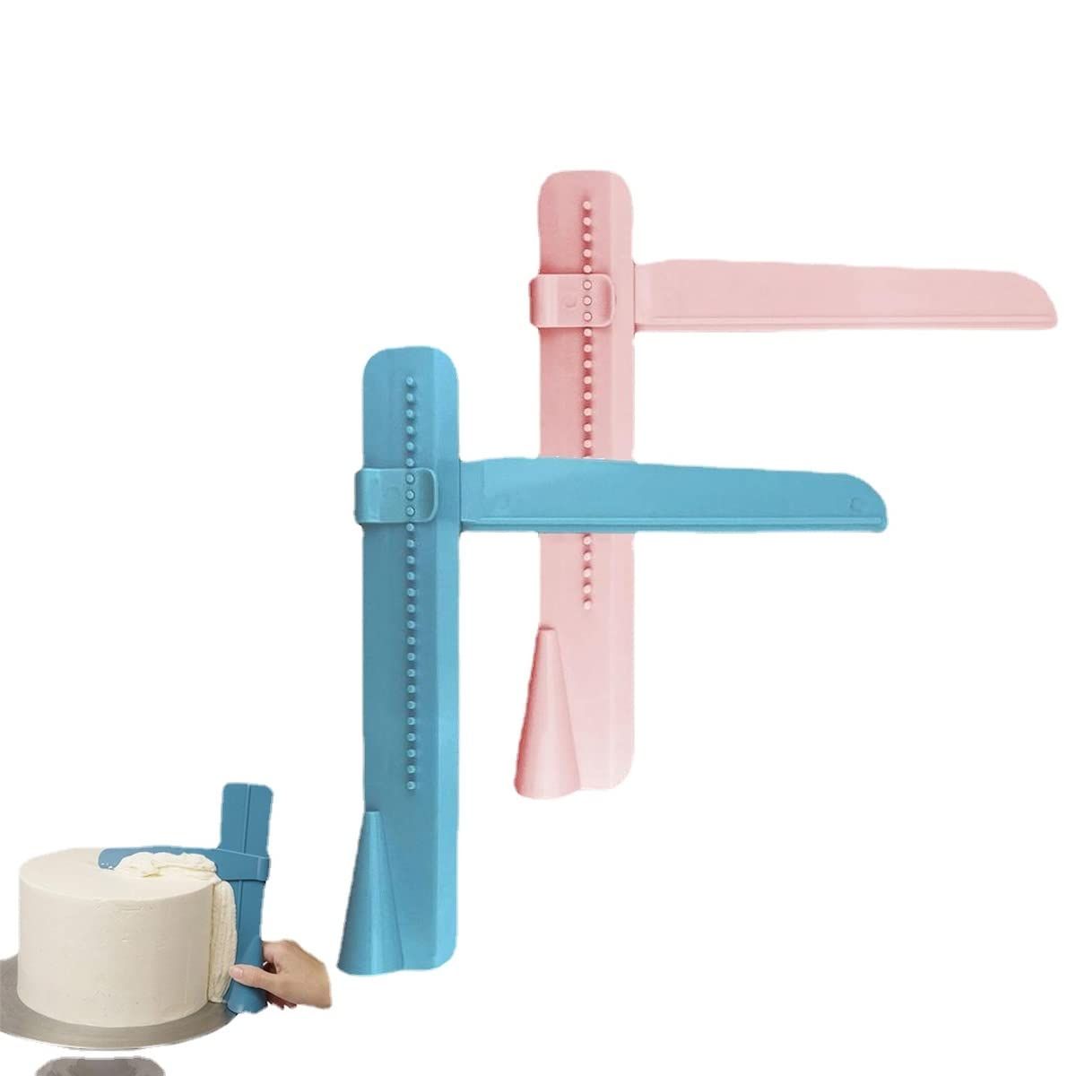 2PCS Adjustable Cake Scraper Cream Cake Edge Smoother Cake Decorating Tools — image 1
