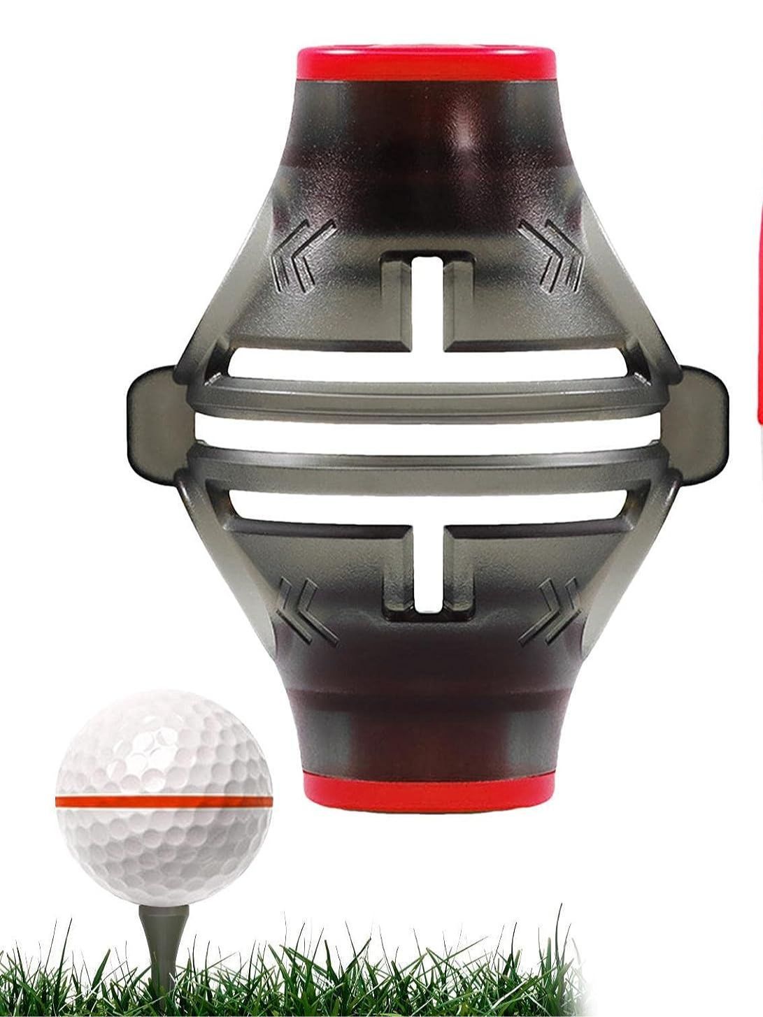 Golf Ball Line Marker 360-Degree Rotation Drawing Tool and Mark Pens Set view 3