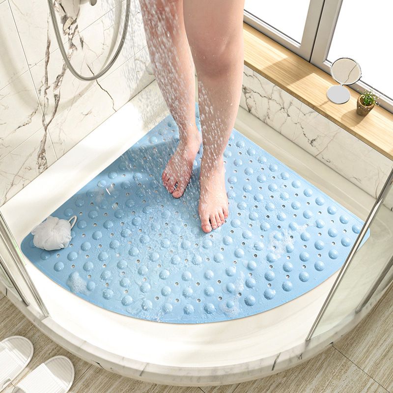 Corner Shower Mat Non-Slip Quadrant Mat for Bathroom Shower Washable PVC Bath view 2