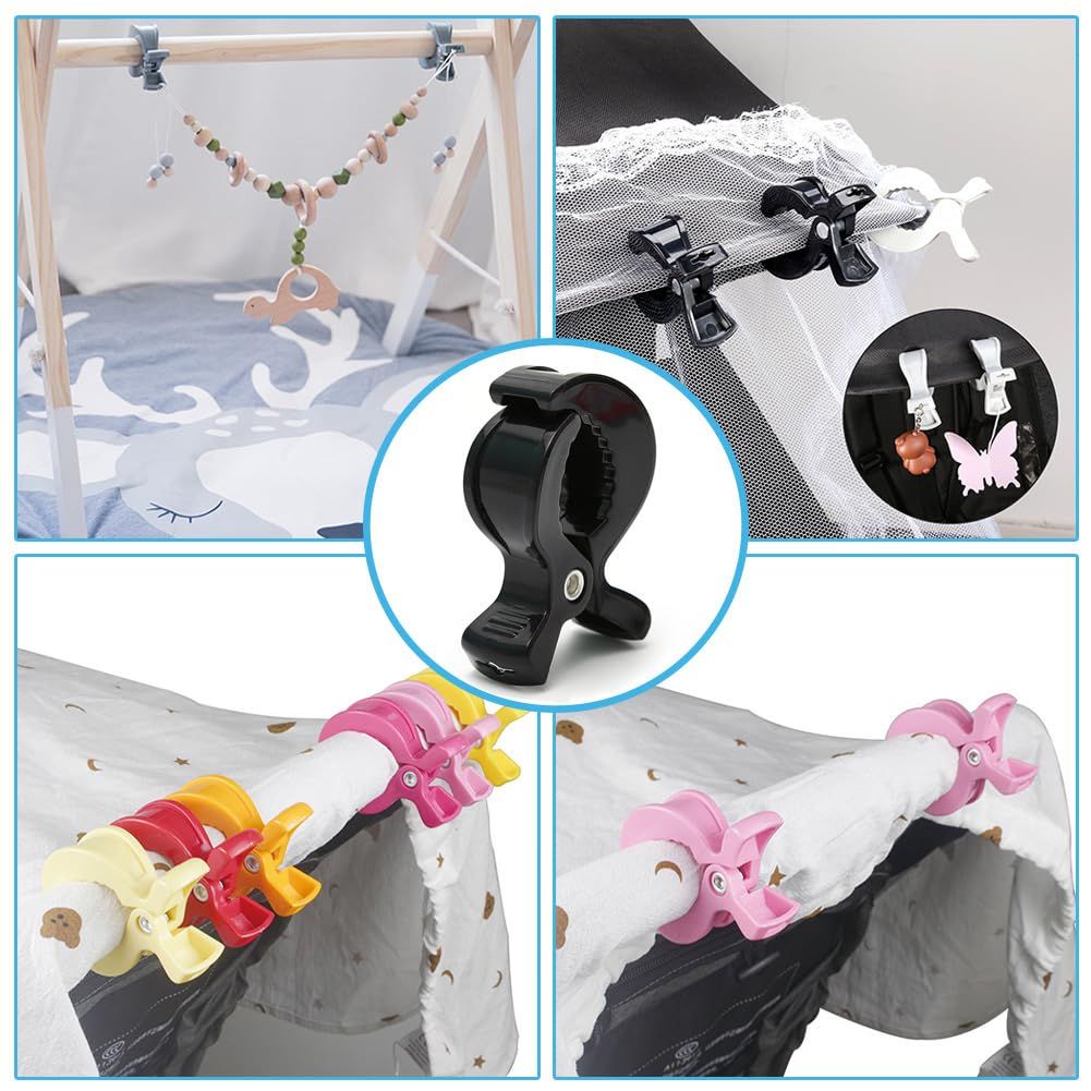 6 PCS Colorful Stroller Clip view 4