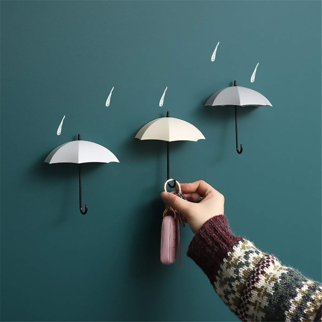3 Pcs Creative Storage Hooks Door Wall Hook Wall Decoration Keys Hair Pins view 3