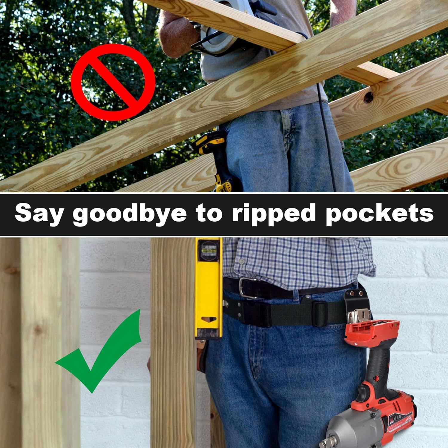 Low-Profile Drill Belt Clip for Cordless Drill view 2